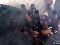 お尻, 黒人, ブロンド, フェラチオ, イマラチオ, チン, 黒人, グループ