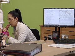 Loan4k. sweetheart is prepped for sex with agent for money right