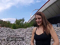 素人, フェラチオ, 茶髪の, アウトドア, 現実