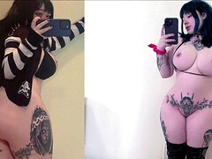 デカパイ, 巨乳な, グループ, 自家製, 下着, アウトドア, ハメ撮り, オッパイの
