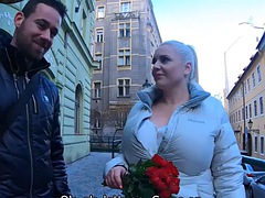 Belle grosse femme bgf, Gros seins, Blonde, Sucer une bite, Cocu, Tchèque, Européenne, Réalité