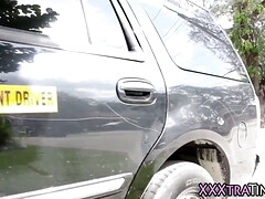 Petite slut gets facial cumshot