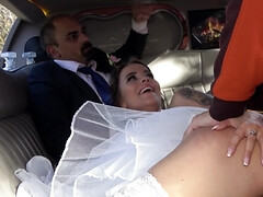 Brunette Diane Chrystal is a slutty bride who loves to fuck