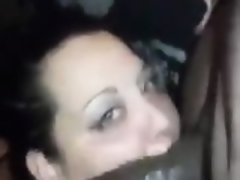 Amateur, Belle grosse femme bgf, Sucer une bite, Brunette brune, Interracial, Webcam