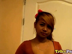 Aziatisch, Grote lul, Pijpbeurt, Sperma shot, Lul, Filippijnse vrouw, Hardcore, Tieten likken