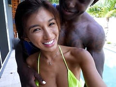 Asiatique, Grosse bite, Noir ébène, Orgasme, Petite femme, Chatte, Adolescente, Épouse