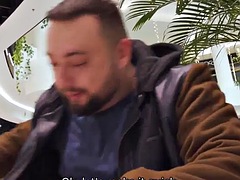 HUNT4K. Hunter fucks a beautiful redhead in the public bathroom