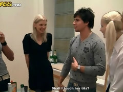 Celebrating exams with hot college sluts, part 2