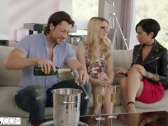 Язык в попке, Черные, Блондинки, Брюнетки, Сперма на лице, Лизание, Киски, Наездница