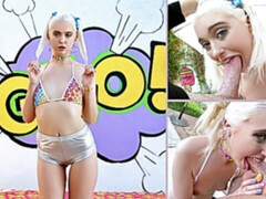 Жопа, Большая жопа, Минет, Сперма во рту, Семяизвержение, Сперма на лице, Ласковые ручки, Сиськи