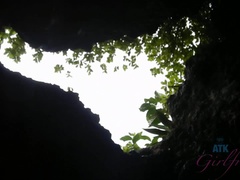 Leie, Blondine, Fingern, Fussjob, Orgasmus, Zierlich, Öffentlich, Titten
