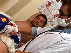 Bottom Asian drilled in anal hole in missionary