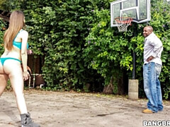 デカ尻, デカチン, デカパイ, フェラチオ, 茶髪の, バック, 淫乱熟女