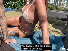 Babe from the pool was a fantastic shag