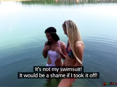 Fingering Her Friend Down By The River