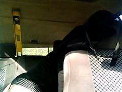 Amateur, Chica, Tetas grandes, Coche, Ruso, Chupando