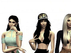 デカチン, 黒人, 捕まる, 浮気者, レズビアン, ペニスバンド, 三人