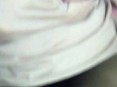 Asian whore rubs her vag