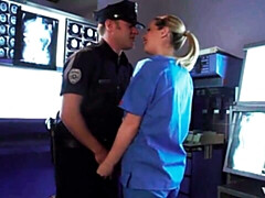 デカ尻, デカパイ, ブロンド, なめる, オナニー, 看護婦, ガリガリ, ユニフォーム