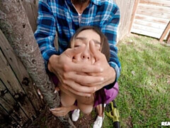 フェラチオ, 茶髪の, 巨乳な, ハードコア, 淫乱熟女, 三人, オッパイの, 妻