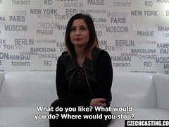 Salami luving woman went to a pornography movie audition and did her hottest to get hired