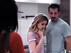 Kont, Mooie dikke vrouwen, Grote kont, Grote mammen, Pijpbeurt, Natuurlijke tieten, Tiener, Trio