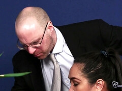 デカパイ, フェラチオ, ぽちゃ, イく瞬間, 顔射, ラティーナ, 淫乱熟女, オッパイの