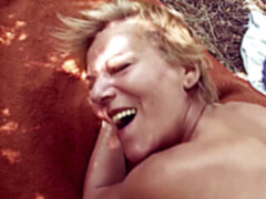 Semen en la boca, Corridas faciales, Alemán, Maduro, Al aire libre, Seducido