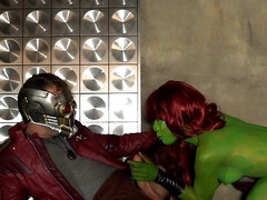 Great parody XXX scene with Asian hottie Honey Gold