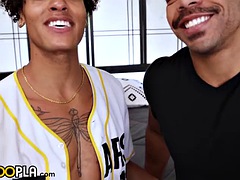 Hot teen is dominated by a muscular man twice his size!