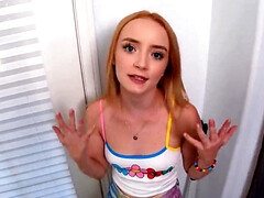 Petite ginger Maria Kazi is fucked hard in point of view
