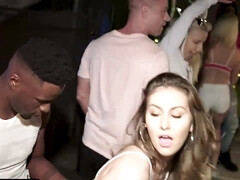 大学生, チン, 黒人, 乱交, 看護婦, オーガズム, 三人, のぞき