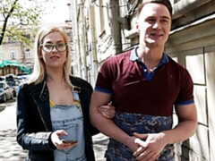 Grote lul, Blond, Pijpbeurt, Hondjeshouding, Natuurlijke tieten, Mager, Tiener, Tieten likken