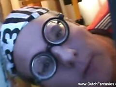 Anal, Blonde, Sucer une bite, Éjaculation interne, Néerlandais, Fait maison, Rousse roux, Rétro
