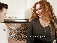 Culo grande, Tetona, Pareja, Lencería, Mamá, Realidad, Pelirrojo, Tetas