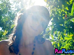 18 años, Chica, Hd, Al aire libre, Sexo soft, Solo, Adolescente, Tetas