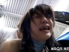 Spirited chinese runa tsukioka pleads for meat member