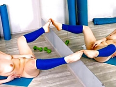 Stay in shape scene with exquisite side chick from Club Sweethearts