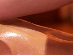 Massaged glam babe queening busty dyke