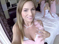 unexperienced oral pleasure spunk girl swallow Bridesmaids