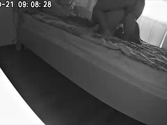A camera and filmed the cheating of her husband and housekeeper. Real video