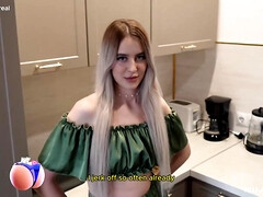 Leie, Blondine, Hundestellung, Pov