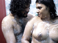 Indian girl with a fat ass is making love on camera