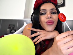 素人, アナル, デカパイ, 茶髪の, エロティック, ハードコア, ラティーナ, シーメール