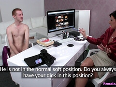 Interviewing him in all Position: Pale Ginger Drenches Agent In His Steamy Cum - Mirko Sweet
