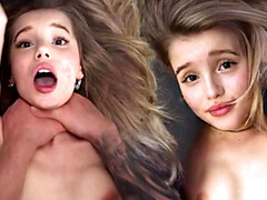 素人, ブロンド, フェラチオ, カワイイ, バック, 自家製, 馬乗り, ラフ