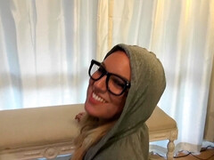 Amateur, Culo, Rubia, Mamada, Corridas, Gafas, Latina, Masturbación