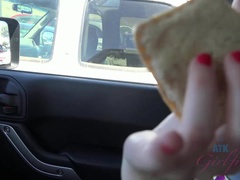 素人, フェラチオ, 茶髪の, 露出狂, 彼女, ハメ撮り, 喫煙, のぞき