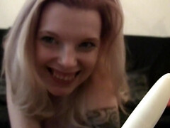 Blonde, Femelle, Doigter, Hd, Fait maison, Orgasme, Solo, Jouets