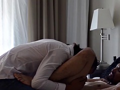 Cute hairy homosexuals enjoy a raw ass fucking session